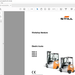 STILL STED Forklift Electric trucks RX20-14 RX20-16 RX20-18 RX20-20 workshop Manual -  PDF DOWNLOAD