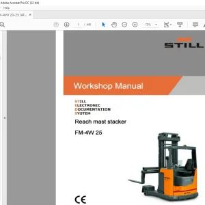 STILL STED Forklift FM-4W 25 (ATLET UFS) Reach mast stacker workshop Manual - PDF DOWNLOAD