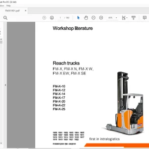 STILL STED Forklift FM-X FM-X N FM-X W FM-X EW, FM-X SE FM-X-10 FM-X-12 FM-X-14 FM-X-17 FM-X-20 FM-X-22 FM-X-25 Reach trucks Workshop Manual - PDF DOWNLOAD