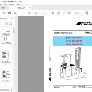 STILL STED Forklift FMQ-25 Workshop Manual - PDF DOWNLOAD
