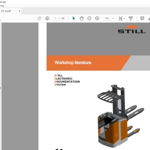 STILL STED Forklift FV-X(12-16) FV-X(12-16)i Workshop Manual - PDF DOWNLOAD
