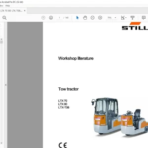 STILL STED Forklift LTX70 LTXBO LTX-TOB Tow tractor Workshop Manual - PDF DOWNLOAD
