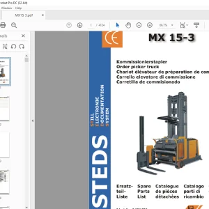 STILL STED Forklift MX 15-3 Order picker truck Spare Parts List Manual - PDF DOWNLOAD
