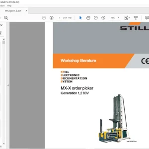 STILL STED Forklift MX-X order picker Generation 1,2 80V Workshop Manual - PDF DOWNLOAD