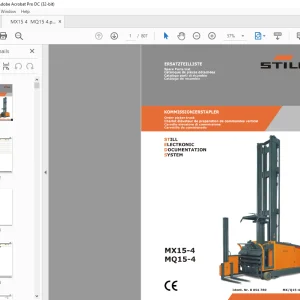 STILL STED Forklift MXlS-4 MQlS-4 Order picker truck Spare Parts List Manual - PDF DOWNLOAD