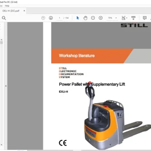 STILL STED Forklift Power Pallet With Supplementary Lift EXU-H workshop Manual - PDF DOWNLOAD
