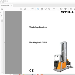 STILL STED Forklift Racking truck GX-X Workshop Manual - PDF DOWNLOAD