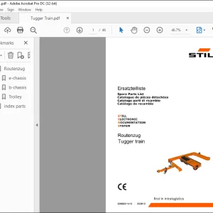 STILL STED Forklift Routenzug lugger train Spare Parts List Manual - PDF DOWNLOAD