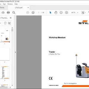 STILL STED Forklift Tractor L TX20 L TX-T04 workshop Manual - PDF DOWNLOAD