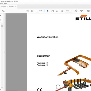 STILL STED Forklift Tugger train Routenzug-10 Routenzug-16 workshop Manual - PDF DOWNLOAD