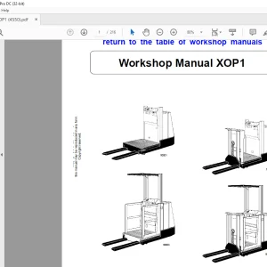 STILL STED Forklift XOP1 Workshop Manual - PDF DOWNLOAD