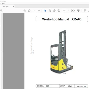 STILL STED Forklift XR-AC Workshop Manual - PDF DOWNLOAD