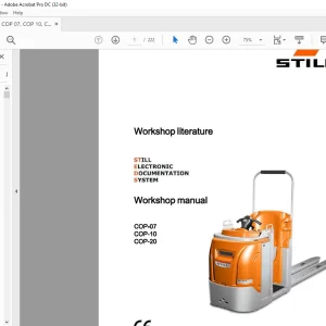 STILL STED forklift COP-07 COP-10 COP-20 workshop Manual - PDF DOWNLOAD