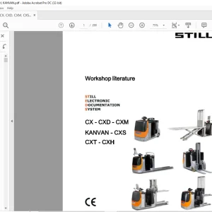 STILL STED forklift  CX-CXD-CXM KANVAN -CXS CXT-CXH Workshop Manual -  PDF DOWNLOAD