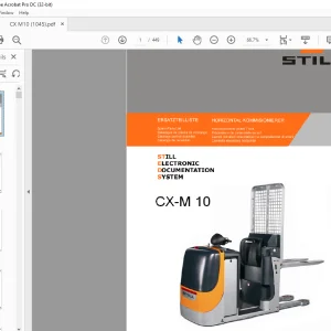 STILL STED forklift CX-M 10 Horizontal Order, packer Truck Spare Parts List Manual - PDF DOWNLOAD