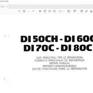 STILL STED forklift DI 50CH -DI 60C DI70C -DI 8OC Repair Manual - PDF DOWNLOAD