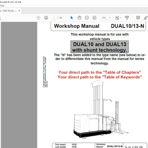 STILL STED forklift DUAL10 13-N workshop Manual - PDF DOWNLOAD