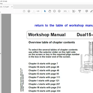 STILL STED forklift Dual15-4 Workshop Manual - PDF DOWNLOAD