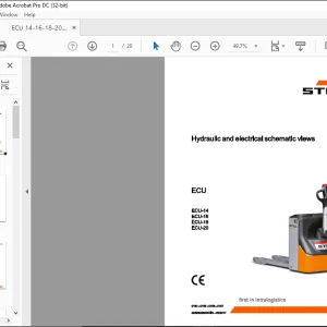 STILL STED forklift ECU ECU-14 ECU-16 ECU-18 ECU-20 Electrical and hydraulic schematic Manual - PDF DOWNLOAD