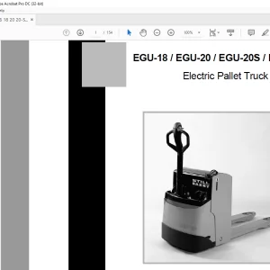 STILL STED forklift EGU-18 EGU-20 EGU-20S EGU-H Electric Pallet Truck Workshop Manual -  PDF DOWNLOAD