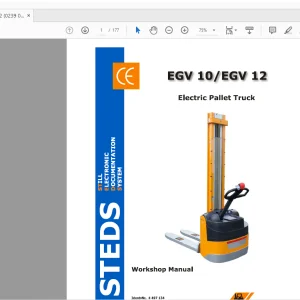 STILL STED forklift EGV 10f GV 12 Electric Pallet Truck workshop Manual - PDF DOWNLOAD