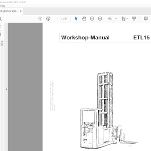 STILL STED forklift ETL 15 Workshop Manual - PDF DOWNLOAD