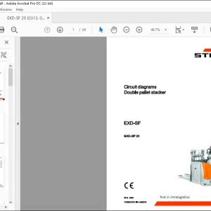 STILL STED forklift EXD-SF EXD-SF 20 Double pallet stacker Circuit diagrams Schematic Manual - PDF DOWNLOAD