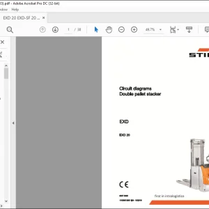 STILL STED forklift EXD20 Double pallet stacker Electrical and hydraulic Circuit diagrams schematic Manual - PDF DOWNLOAD