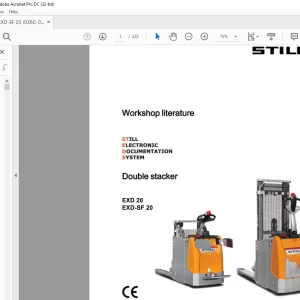 STILL STED forklift EXD20 EXD-SF 20 Double stacker Workshop Manual  - PDF DOWNLOAD