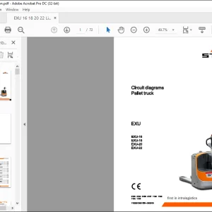 STILL STED forklift EXU EXU-16 EXU-18 EXU-20 EXU-22 pallet truck Electrical and hydraulic Circuit diagrams schematic Manual - PDF DOWNLOAD
