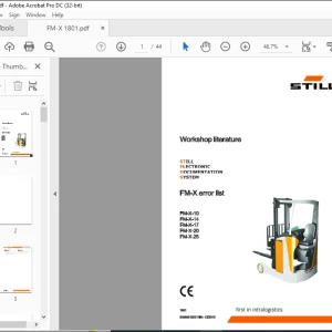 STILL STED forklift FM-X error list FM-X-10 FM-X-14 FM-X-17 FM-X-20 FM-X-25 Workshop Manual - PDF DOWNLOAD