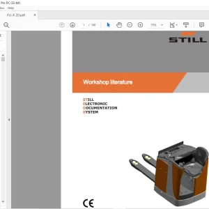 STILL STED forklift FU-X 20 Workshop Manual - PDF DOWNLOAD