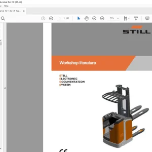 STILL STED forklift FV-X(12-16) FV-X(12-16)i Workshop Manual - PDF DOWNLOAD