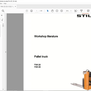 STILL STED forklift FXH 20 FXH 25 Pallet Truck Workshop Manual -  PDF DOWNLOAD