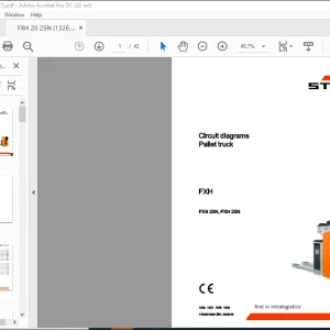 STILL STED forklift FXH FXH 20N, FXH 25N Pallet truck Circuit diagrams Schematic Manual - PDF DOWNLOAD