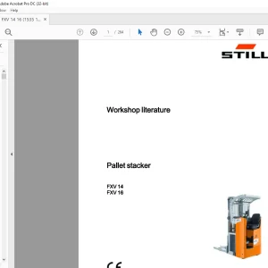 STILL STED forklift FXV14 FXV16 pallet stacker Workshop Manual - PDF DOWNLOAD