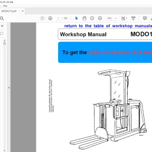 STILL STED forklift MODO12 Workshop Manual - PDF DOWNLOAD