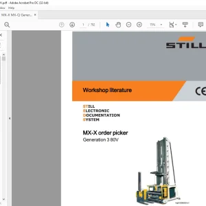 STILL STED forklift MX-X order picker Generation 3 80V  Workshop Manual - PDF DOWNLOAD