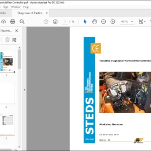 STILL STED forklift R70 65-67 48-50 74-76 Tentative Diagnose of Particle filter controller Workshop Manual