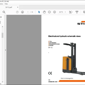 STILL STED forklift SV 12 Electrical and hydraulic schematic Manual - PDF DOWNLOAD