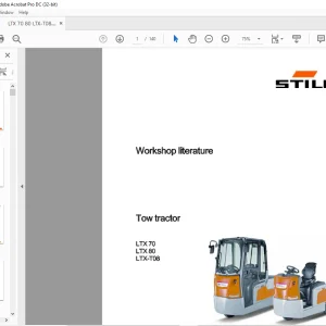 STILL STED forklift Tow tractor LTX70 LTX08 LTX-TO8 workshop Manual  - PDF DOWNLOAD