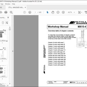 STILL WAGNER MX15-4 Workshop Manual - PDF DOWNLOAD