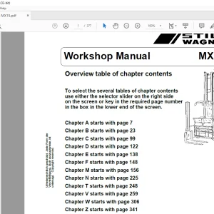 STILL Wagner MX15 Workshop Manual - PDF DOWNLOAD
