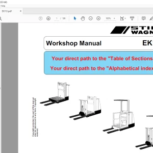 STILL Wagner STED Forklift EK 10 Workshop Manual - PDF DOWNLOAD