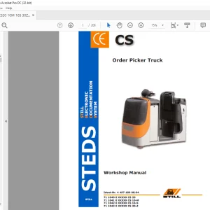 STILL STED Forklift  CS Order Picker Truck Workshop Manual - PDF DOWNLOAD