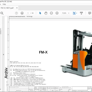 STILL STED FORKLIFT FM-X WIRING SCHEMATIC MANUAL  - PDF DOWNLOAD