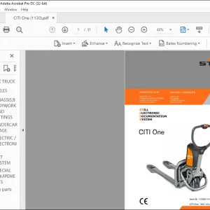 Still CITI One Still Electronic Documentation System Electric Fork Truck Spare Parts List Manual -  PDF DOWNLOAD