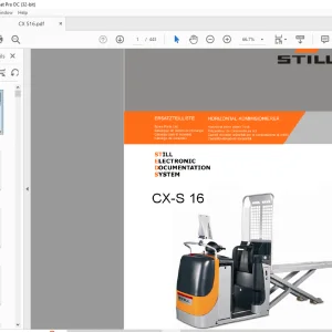 Still CX-8 16 Still Electronic Documentation System Horizontal order picker truck Spare Parts List Manual  - PDF DOWNLOAD