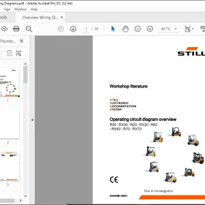 Still Diesel forklift R50-RX50-R20-RX20-R60-RX60-R70-RX70 Workshop Manual - PDF DOWNLOAD