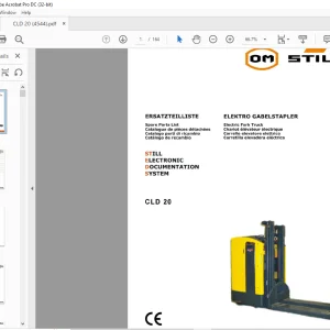 Still Electric Fork Truck CLD 20 Still Electronic Documentation System Spare Parts List Manual - PDF DOWNLOAD
